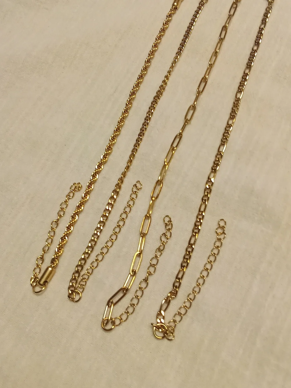 Gold-Tone Chain Bracelet Set - Stylish Layering Links